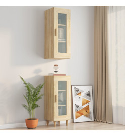 Armoire murale suspendue Chêne Sonoma 34,5x34x90 cm