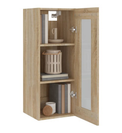 Armoire murale suspendue Chêne Sonoma 34,5x34x90 cm