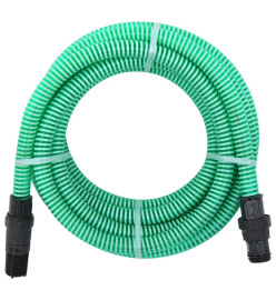 Tuyau d'aspiration avec raccords en PVC vert 1" 4 m PVC