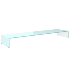 Meuble TV/Support pour moniteur 120x30x13 cm verre vert