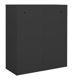 Armoire de bureau Anthracite 90x40x102 cm Acier