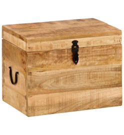 Boîte de rangement 39x28x31 cm Bois massif d'acacia