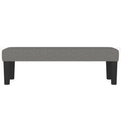 Banc Gris foncé 100x30x30 cm Tissu