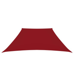 Voile de parasol Tissu Oxford trapèze 2/4x3 m Rouge