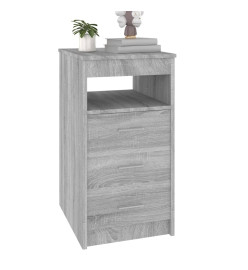 Armoire à tiroirs Sonoma gris 40x50x76 cm Bois d'ingénierie