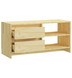 Meuble TV 80x31x39 cm bois de pin massif