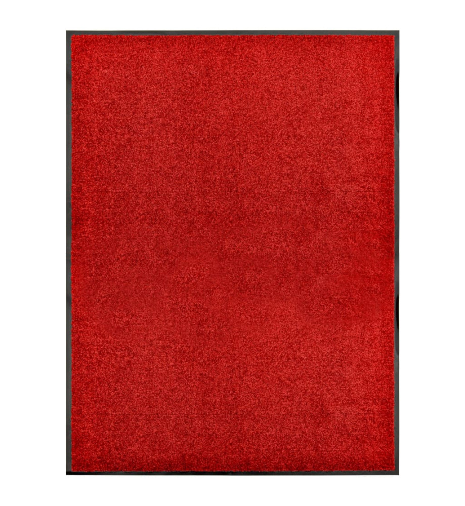 Paillasson lavable Rouge 90x120 cm