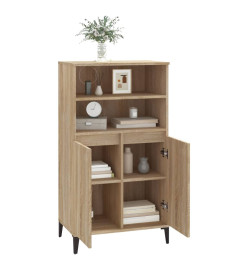 Buffet haut Chêne sonoma 60x36x110 cm Bois d'ingénierie