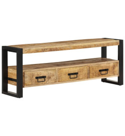 Meuble TV 120x30x45 cm Bois massif de manguier