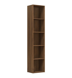 Bibliothèque Chêne marron 40x30x189 cm Bois d'ingénierie