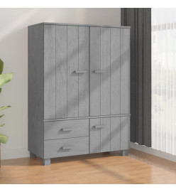 Garde-robe HAMAR Gris foncé 99x45x137 cm Bois massif de pin