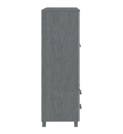 Garde-robe HAMAR Gris foncé 99x45x137 cm Bois massif de pin