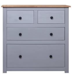 Buffet Gris 80x40x83 cm Pin Gamme Panama