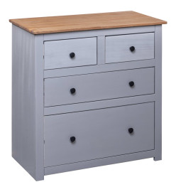 Buffet Gris 80x40x83 cm Pin Gamme Panama