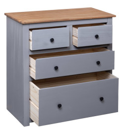 Buffet Gris 80x40x83 cm Pin Gamme Panama