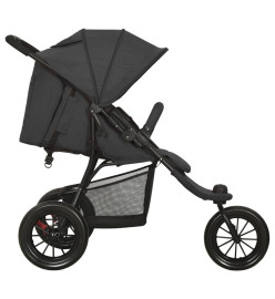 Poussette pour bébé Anthracite Acier