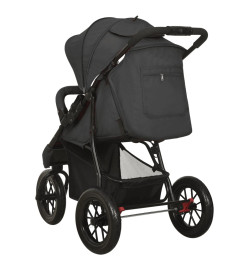 Poussette pour bébé Anthracite Acier