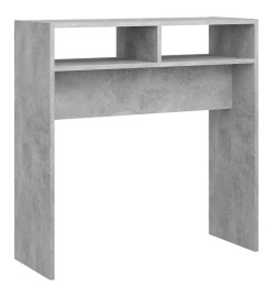 Table console Gris béton 78x30x80 cm Aggloméré