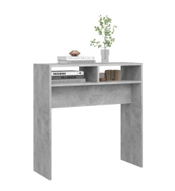 Table console Gris béton 78x30x80 cm Aggloméré