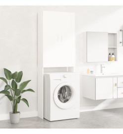 Meuble pour machine à laver Blanc 64x25,5x190 cm