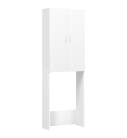 Meuble pour machine à laver Blanc 64x25,5x190 cm