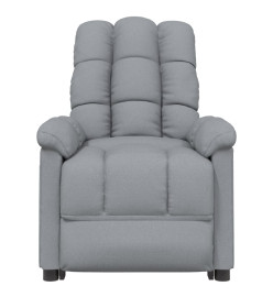 Fauteuil de massage inclinable Gris clair Tissu