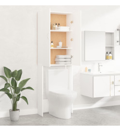 Meuble pour machine à laver Blanc 64x25,5x190 cm