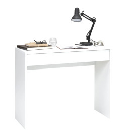 FMD Bureau avec tiroir large 100 x 40 x 80 cm Blanc