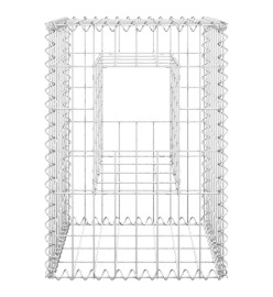 Poteaux à panier de gabion 2 pcs 40x40x60 cm Fer