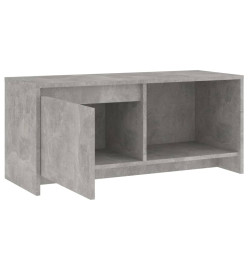 Meuble TV Gris béton 90x35x40 cm Aggloméré