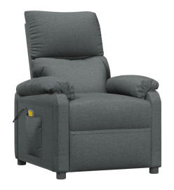 Fauteuil de massage Gris foncé Tissu