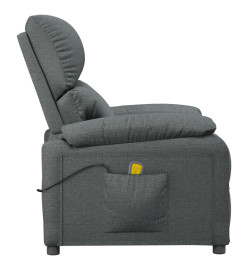 Fauteuil de massage Gris foncé Tissu