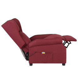 Fauteuil de massage Rouge bordeaux Tissu