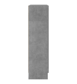 Armoire à vitrine Gris béton 82,5x30,5x115 cm Aggloméré