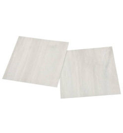 Planches de plancher autoadhésives 55 pcs PVC 5,11 m² Crème