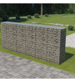 Mur en gabion avec couvercles Acier galvanisé 300 x 50 x 150 cm