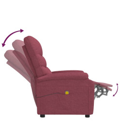 Fauteuil de massage Rouge bordeaux Tissu