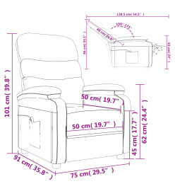 Fauteuil de massage Rouge bordeaux Tissu