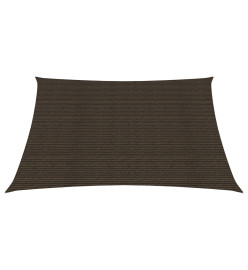 Voile d'ombrage 160 g/m² Marron 4x4 m PEHD