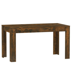 Table à dîner Chêne fumé 140x74,5x76 cm Bois d'ingénierie