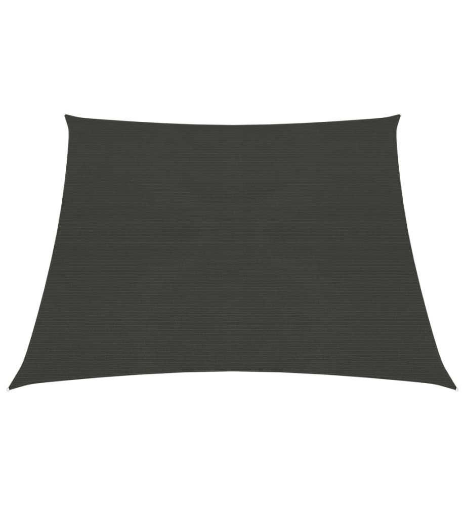 Voile d'ombrage 160 g/m² Anthracite 4/5x3 m PEHD