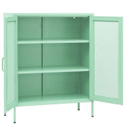 Armoire de rangement Vert menthe 80x35x101,5 cm Acier