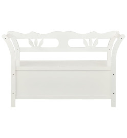 Banc Blanc 107x45x75,5 cm Bois de sapin solide