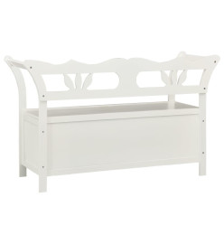 Banc Blanc 107x45x75,5 cm Bois de sapin solide