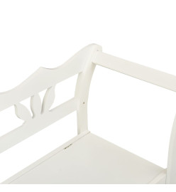 Banc Blanc 107x45x75,5 cm Bois de sapin solide