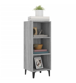 Buffet sonoma gris 34,5x32,5x90 cm bois d'ingénierie