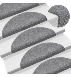 Tapis autoadhésifs de marches 10 pcs Gris clair 56x17x3 cm