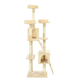 Arbre à chat avec griffoirs en sisal 170 cm Beige