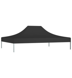 Toit de tente de réception 4x3 m Noir 270 g/m²