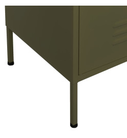 Armoire de rangement Vert olive 80x35x101,5 cm Acier